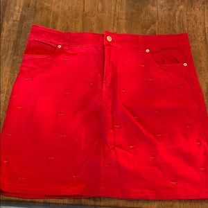 Red Stars Skort